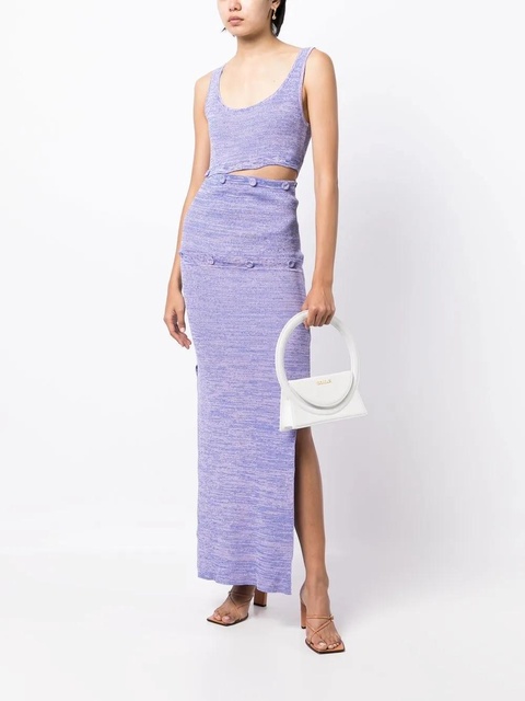 Christopher Esber buttoned-panel knit dress - Purple - zdjęcie produktu nr 2
