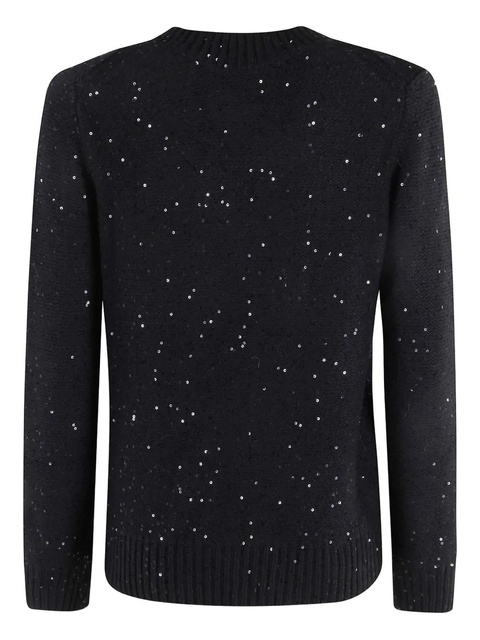 MC2 Saint Barth Eleara sequin-embellished sweater - Black - zdjęcie produktu nr 2