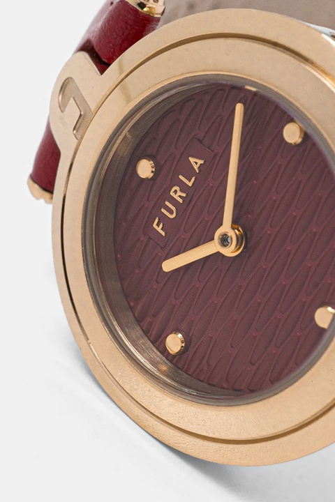 Furla zegarek damski kolor czerwony WW00050026L2 - zdjęcie produktu nr 2