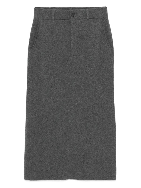 Guest In Residence fine-knit pencil skirt - Grey - zdjęcie produktu nr 1