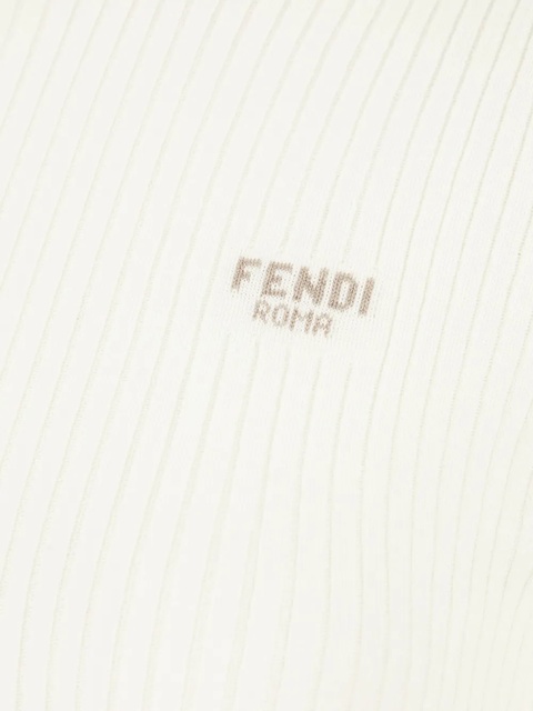 FENDI embroidered-logo sweater - White - zdjęcie produktu nr 2