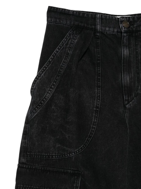 ISABEL MARANT seam-detail cargo jeans - Black - zdjęcie produktu nr 2