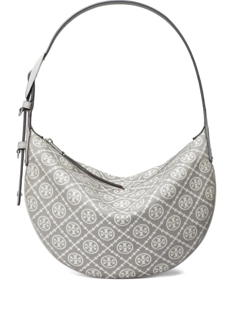 Tory Burch small Balloon monogram utility shoulder bag - Grey - zdjęcie produktu nr 1