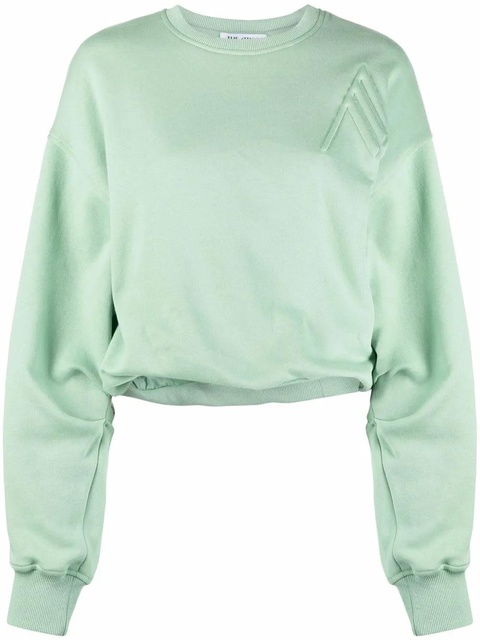 The Attico drop-shoulder silhouette sweatshirt - Green - zdjęcie produktu nr 1