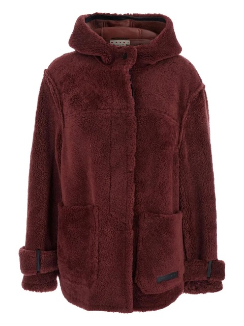 Marni hooded fleece jacket - Red - zdjęcie produktu nr 1