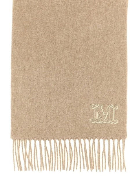 Max Mara logo-detail fringed stole - Neutrals - zdjęcie produktu nr 1