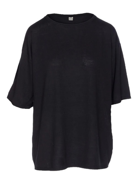 TOTEME crew-neck short-sleeves T-shirt - Black - zdjęcie produktu nr 2