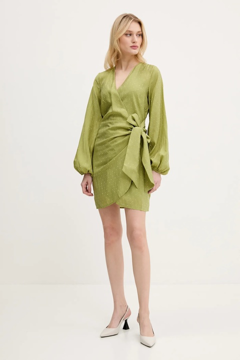 Never Fully Dressed sukienka kolor zielony mini dopasowana NFDDR1716 - zdjęcie produktu nr 1