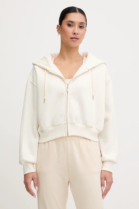 Guess bluza AELIA damska kolor beżowy z kapturem gładka V5BQ11 KB681 - zdjęcie produktu nr 1