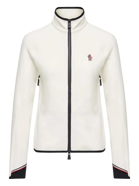 Moncler zip-fastening turtleneck sweater - White - zdjęcie produktu nr 1