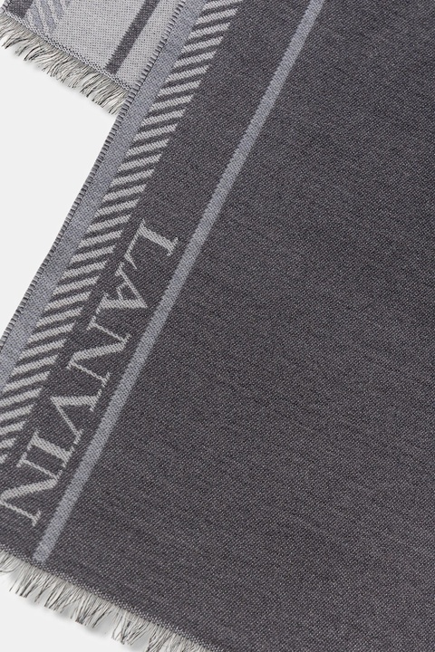 Lanvin szalik z dodatkiem wełny damski kolor szary 710009280 - zdjęcie produktu nr 1