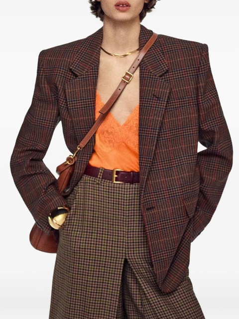 Saint Laurent buckle leather belt - Red - zdjęcie produktu nr 1