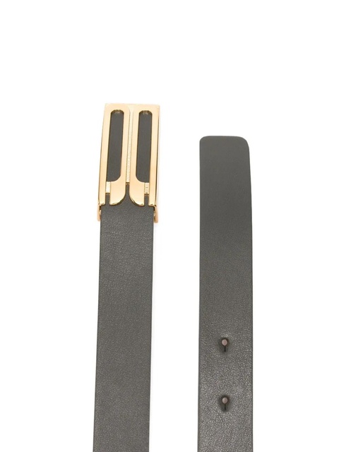 Victoria Beckham logo-buckle belt - Green - zdjęcie produktu nr 2