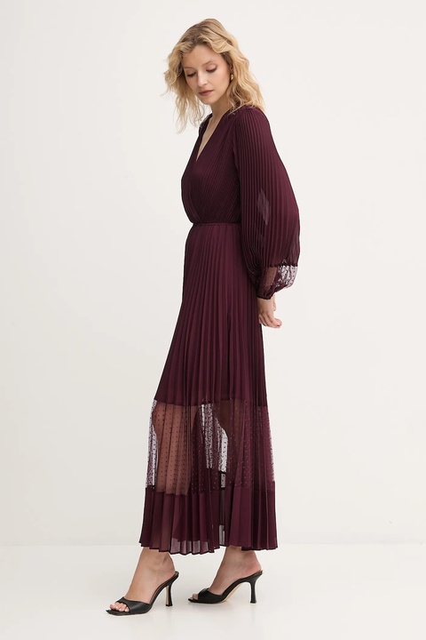 Twinset sukienka kolor fioletowy maxi rozkloszowana 252TP2641 - zdjęcie produktu nr 2