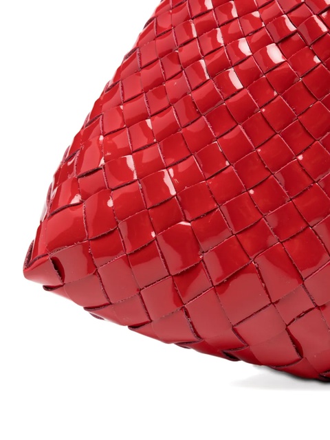 DRAGON DIFFUSION Rosanna woven-leather shoulder bag - Red - zdjęcie produktu nr 2