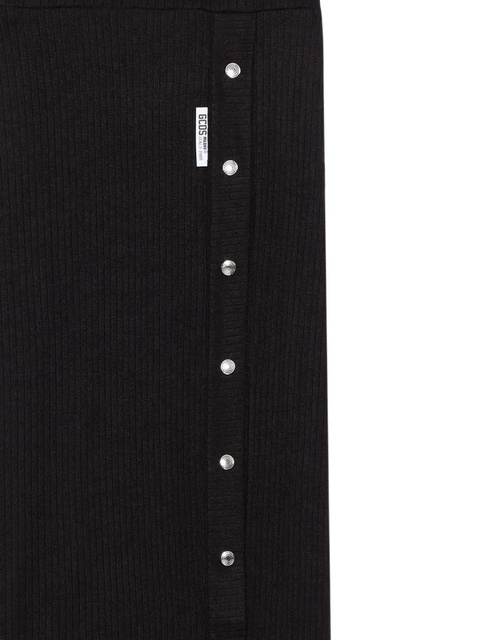 GCDS button ribbed midi skirt - Black - zdjęcie produktu nr 2