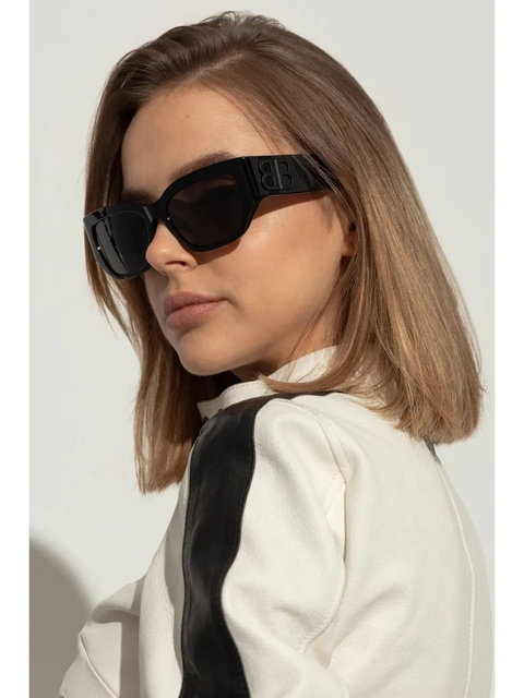 Balenciaga Eyewear BB-logo sunglasses - Black - zdjęcie produktu nr 2