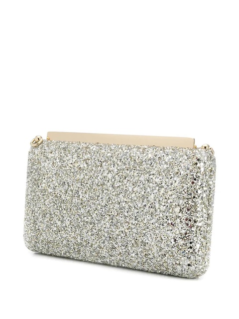Jimmy Choo Ellipse sequin-embellished clutch - Gold - zdjęcie produktu nr 2