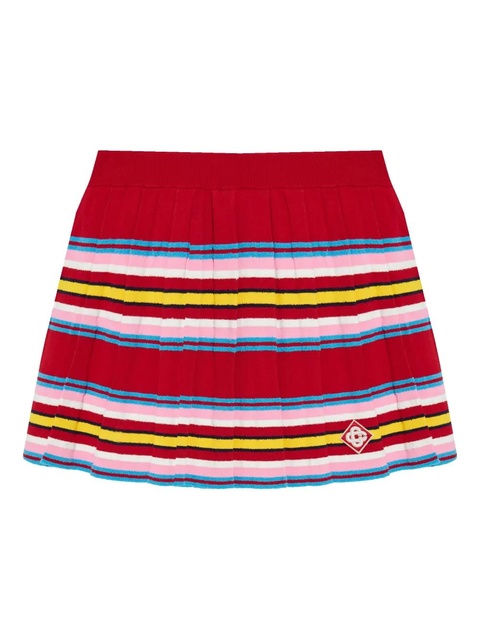 Casablanca striped mini skirt - Red - zdjęcie produktu nr 1
