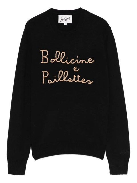 MC2 Saint Barth New Queen embellished sweater - Black - zdjęcie produktu nr 1