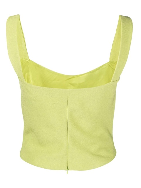 Paris Georgia Raf Singlet pleat-detailing tank top - Green - zdjęcie produktu nr 2