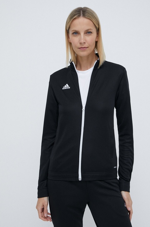 adidas Performance bluza treningowa Entrada 22 damska kolor czarny gładka H57525 - zdjęcie produktu nr 1