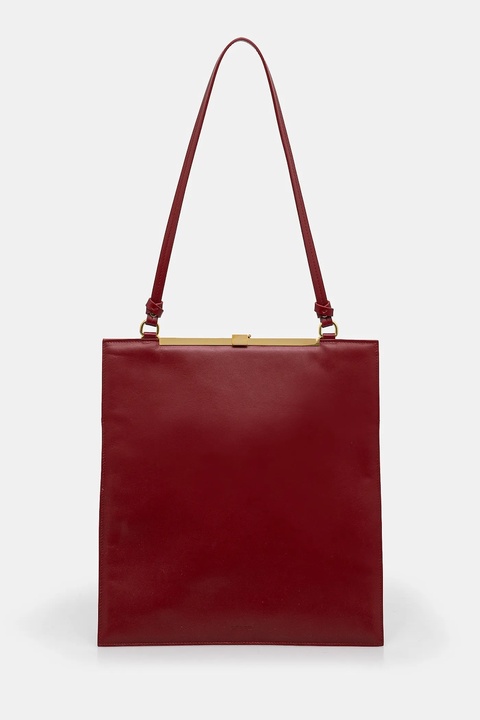 AERON torebka skórzana kolor czerwony BG164919 - zdjęcie produktu nr 1