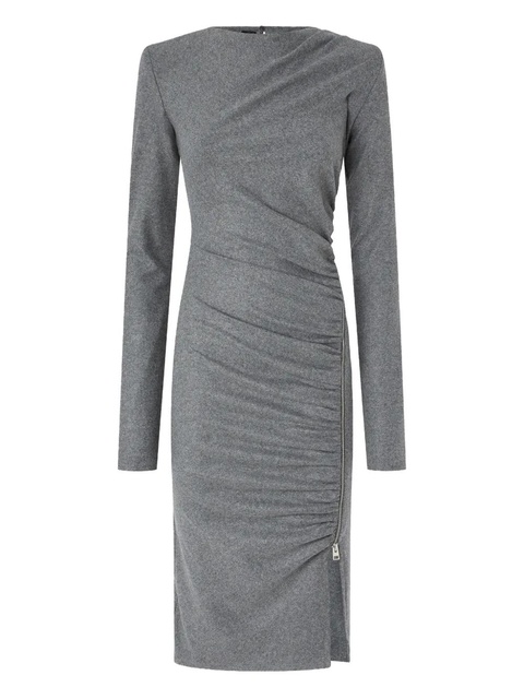PINKO long-sleeve ruched dress - Grey - zdjęcie produktu nr 1