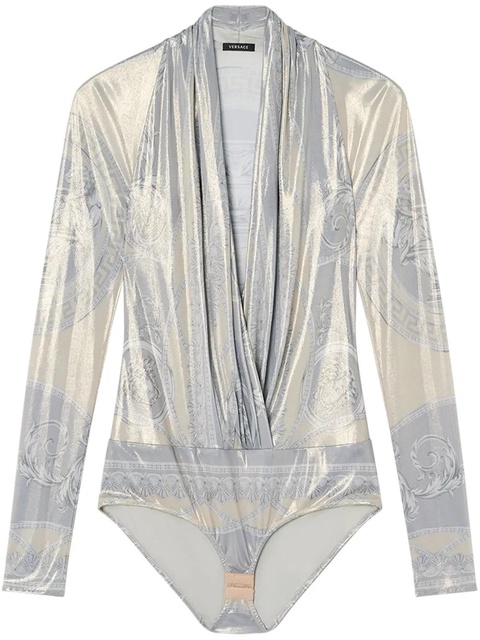 Versace La Coupe des Dieux draped bodysuit - Neutrals - zdjęcie produktu nr 1