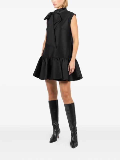 ZIMMERMANN tie-neck flared mini dress - Black - zdjęcie produktu nr 2