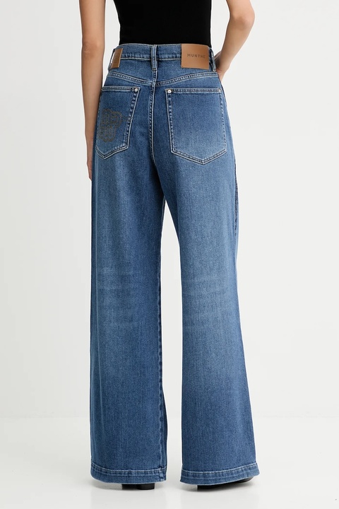 MUNTHE jeansy REWARI damskie kolor niebieski 254142525405 - zdjęcie produktu nr 2