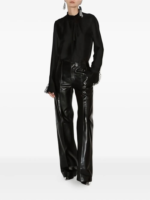 ISABEL MARANT Raphaella ruffled-cuff blouse - Black - zdjęcie produktu nr 2
