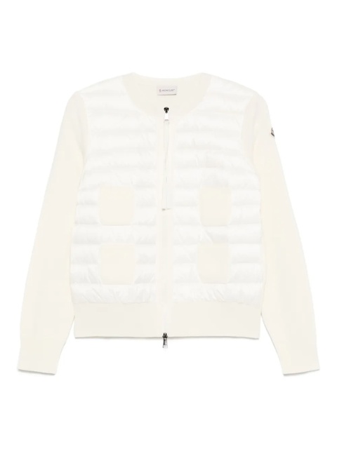 Moncler quilted wool jacket - Neutrals - zdjęcie produktu nr 1