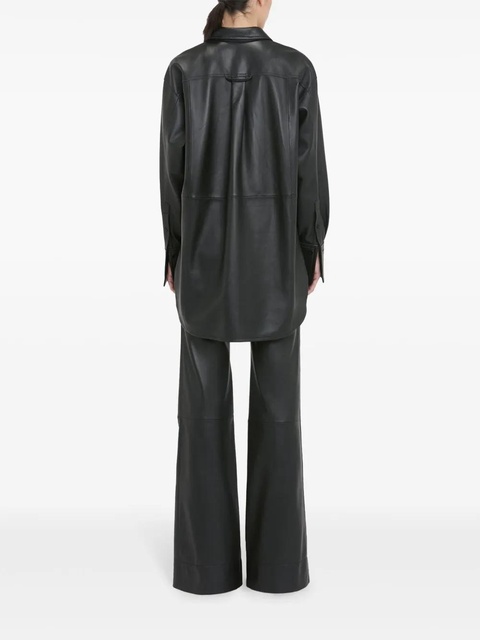 Victoria Beckham leather shirt - Black - zdjęcie produktu nr 2