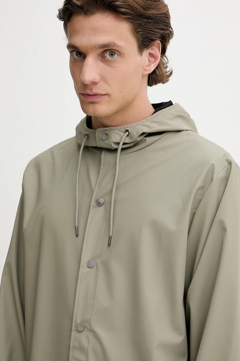 Rains kurtka 12010 Jacket kolor zielony przejściowa 12010 - zdjęcie produktu nr 2