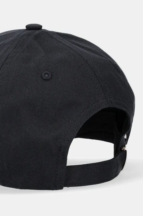 Tommy Hilfiger czapka z daszkiem bawełniana kolor czarny z aplikacją AW0AW16843 - zdjęcie produktu nr 2