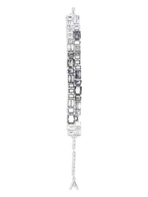 AREA crystal cluster choker necklace - Grey - zdjęcie produktu nr 1