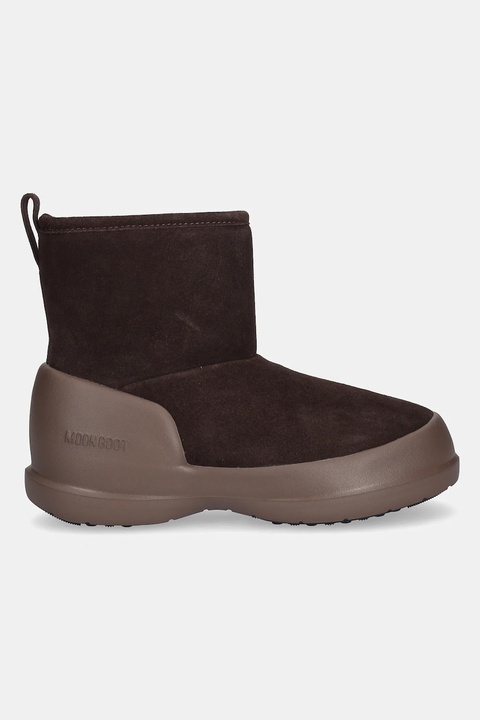 Moon Boot śniegowce zamszowe MB MEZZALUNA MID BOOT kolor brązowy 80D2500060 M010 - zdjęcie produktu nr 2