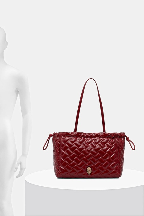 Kurt Geiger London torebka skórzana KENSINGTON kolor bordowy 4370850319 - zdjęcie produktu nr 2