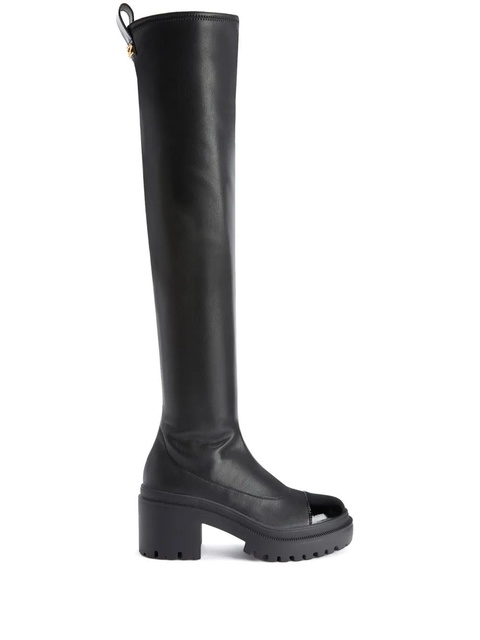 Giuseppe Zanotti 70mm Avela Stretch thigh-high boots - Black - zdjęcie produktu nr 1