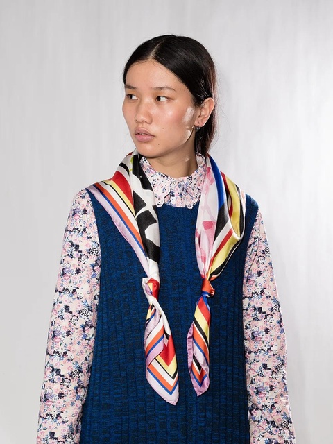 Chloé Corita silk scarf - Red - zdjęcie produktu nr 2