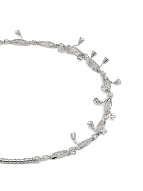 Lanvin crystal-embellished necklace - Silver - zdjęcie produktu nr 2