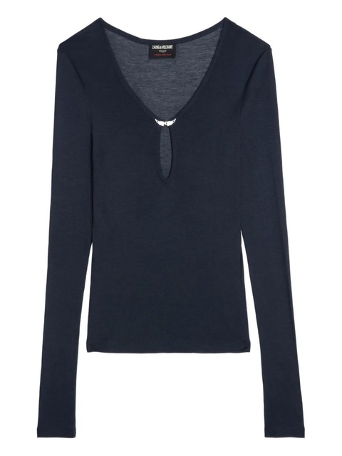 Zadig&Voltaire Tina T-shirt - Blue - zdjęcie produktu nr 1