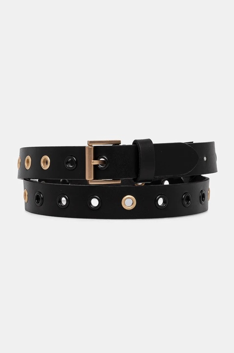 AllSaints pasek damski kolor czarny 29AS300768 - zdjęcie produktu nr 1