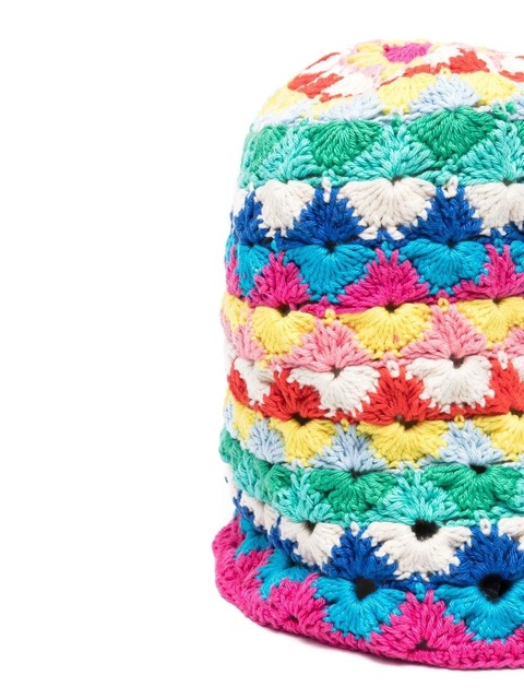 Alanui Over the Rainbow knitted hat - Blue - zdjęcie produktu nr 2