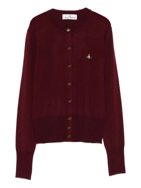 Vivienne Westwood orb-embellished button cardigan - Red - zdjęcie produktu nr 1