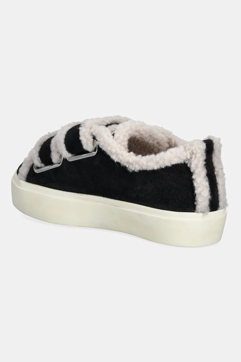 Inuikii sneakersy zamszowe Shearling Low Velcro damskie kolor czarny 1001.001.0231.000 - zdjęcie produktu nr 2