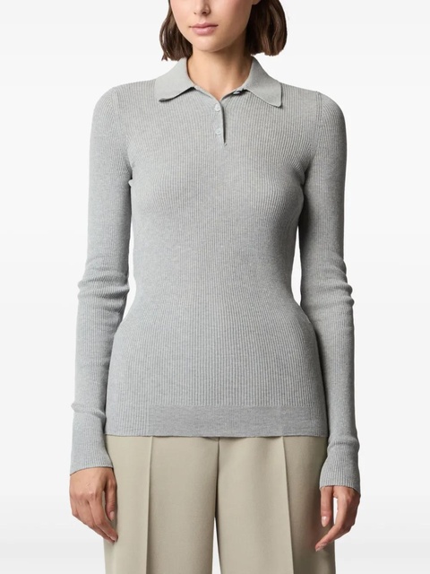 Tod's knitted polo top - Grey - zdjęcie produktu nr 2