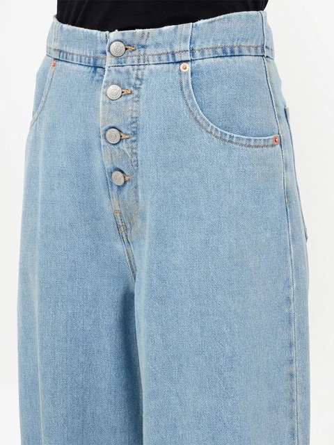 MM6 Maison Margiela mid-rise cropped jeans - Blue - zdjęcie produktu nr 2