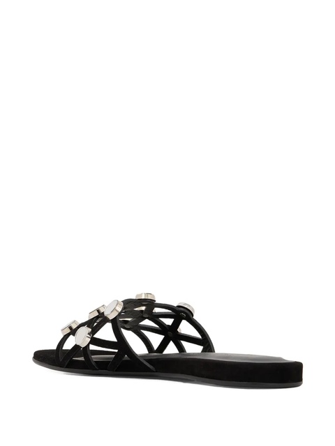 The Attico grid studded flats - Black - zdjęcie produktu nr 2